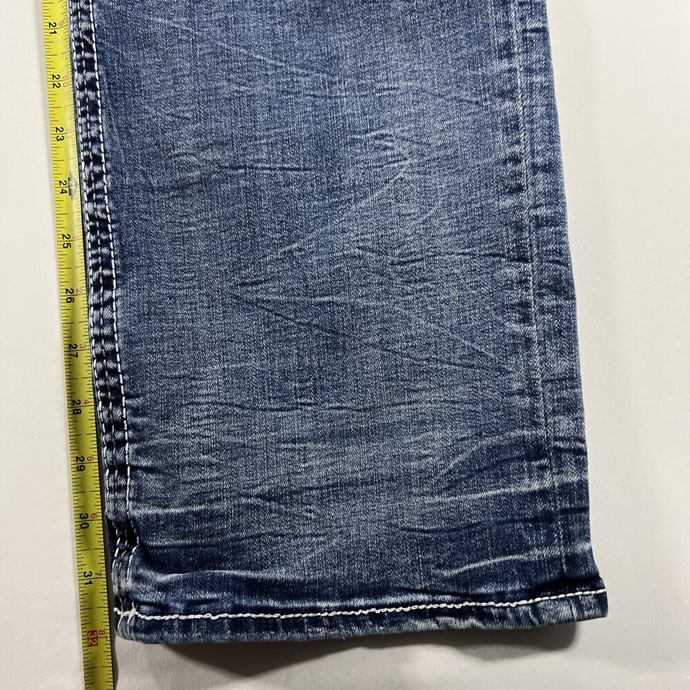 Salvage Buckle Anarchy Relaxed Straight Leg Mens Jeans Medium Wash 42x32 - Picture 12 of 12